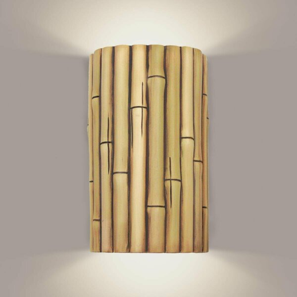 A19 Lighting Bamboo Wall Sconce, Natural N20301-NA-1LEDE26